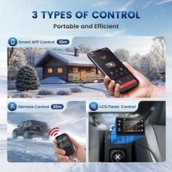 HCALORY HBS2 diesel-lämmitin 3,5 l 8 kW automaattikäynnistys Bluetooth-etäohjaus rekkaan asuntovaunuun