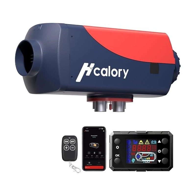 HCALORY HBU1S 8KW diesellämmitin 10L nopea lämmitys Bluetooth ohjaus ajastin korkeusasetukset