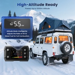 HCALORY TB2S+ dieselpysäköintilämmitin 6L 8kW älyohjaus Bluetooth-sovellus CO-hälytys