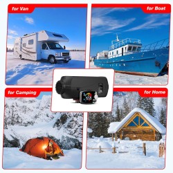 KROAK K-U5 diesel-ilmalämmitin 8 kW 12V/24V termostaatti adapteri pakettiautoihin kuorma-autoihin matkailuautoihin