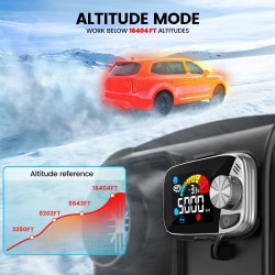 KROAK K-S diesel-ilmanlämmitin 12V/24V 5–8kW termostaatilla ja sovittimella