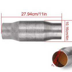 Kolmen tuuman tulo- ja ulostuloaukoinen Caberre yleismallinen korkeavirtainen katalysaattori ruostumatonta terästä
