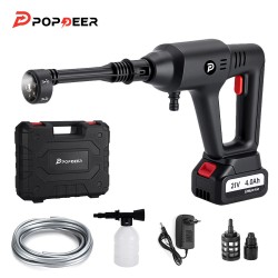 POPDEER PD W01 langaton autonpesukone 4 0 Ah 200 bar 3500 W kuusitoiminen monitoimisuutin