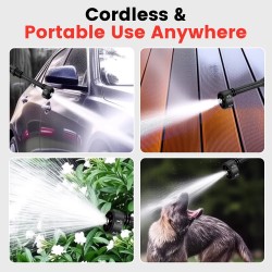 POPDEER PD-W01 langaton autonpesukone 4,0 Ah 200 bar 3500 W kuusitoiminen monitoimisuutin