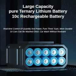 Langaton iMars ST-10 painepesuri 13000mAh akulla 5-toiminen 5m letku autolle