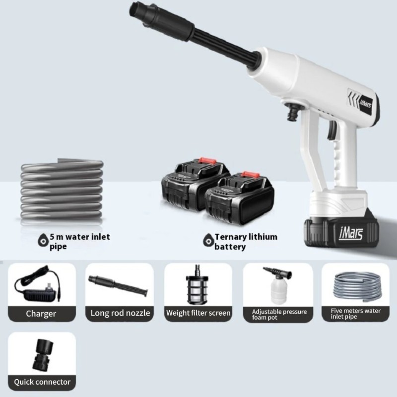 Langaton iMars ST-10 painepesuri 13000mAh akulla 5-toiminen 5m letku autolle
