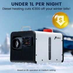 HCALORY HBH2 5L 8KW diesel-lämmitin automaattikäynnistys bluetooth kaukosäädin matkailuautoihin veneisiin