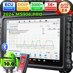 Autel MS906 Pro auton diagnostiikkatyökalu ohjausyksikön koodaus kaksisuuntaiset testit