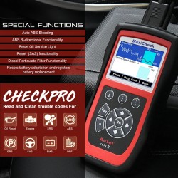 Autel Maxicheck Pro OBD2-skanneri auton diagnostiikka- ja huoltotyökalu ABS SRS EPB DPF tukee 12 kieltä
