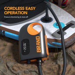 Kannettava sähköinen ilmapumppu SUP-laudalle kajakkiin veneeseen 20 PSI 12000mAh
