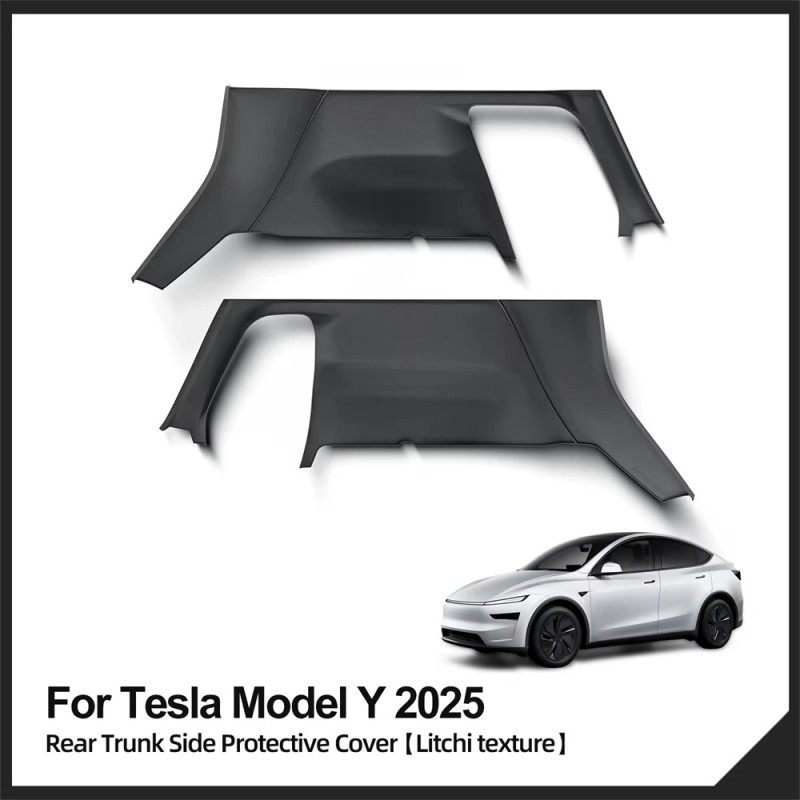 Takatavaratilan sivupotkusuojat musta Tesla Model Y 2025
