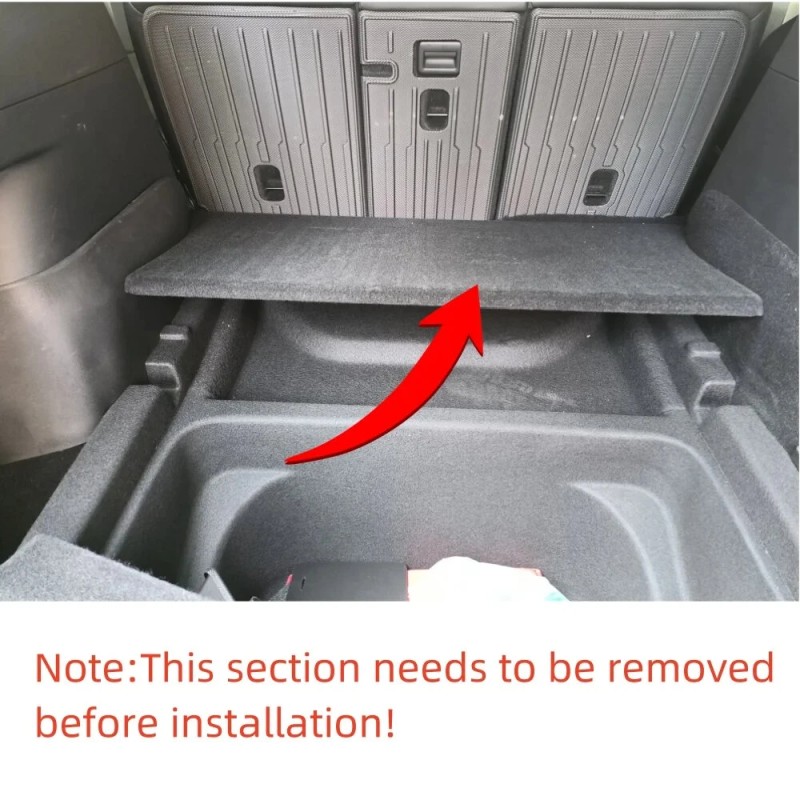 Takatavaratilan sivupotkusuojat musta Tesla Model Y 2025