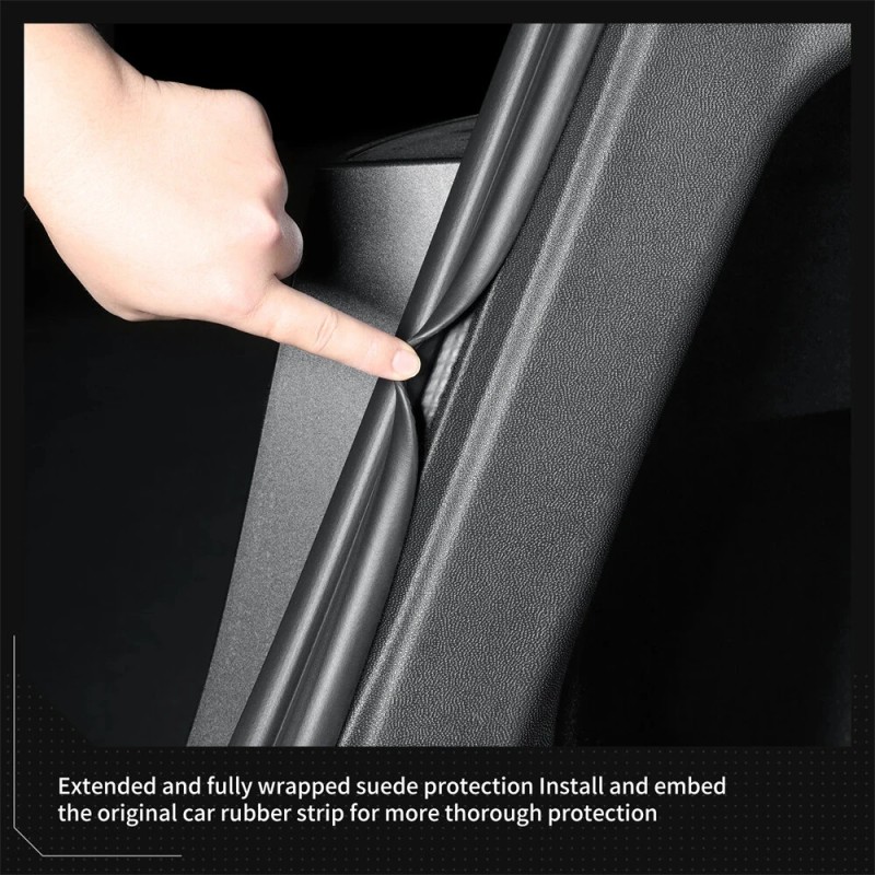 Takatavaratilan sivupotkusuojat musta Tesla Model Y 2025