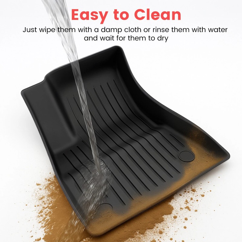 Lattiamattosarja Tesla Model 3 Highland 2024-2025 TPE vedenpitävä liukumaton 3-osainen