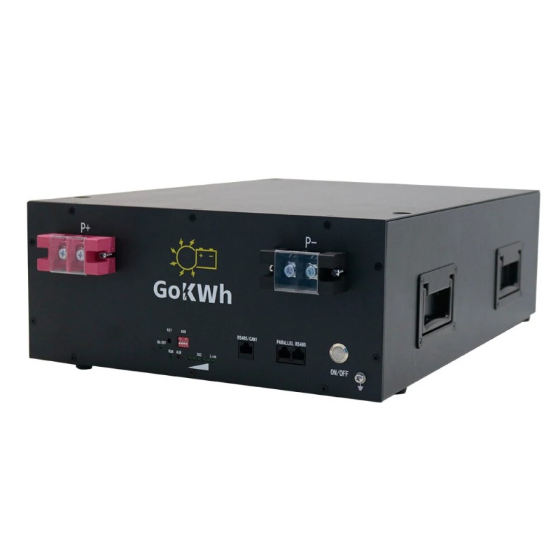 Gokwh 51 2V 100Ah 5120Wh LiFePO4 varavirtalähde Bluetoothilla kotiin matkailuautoon ja retkeilyyn