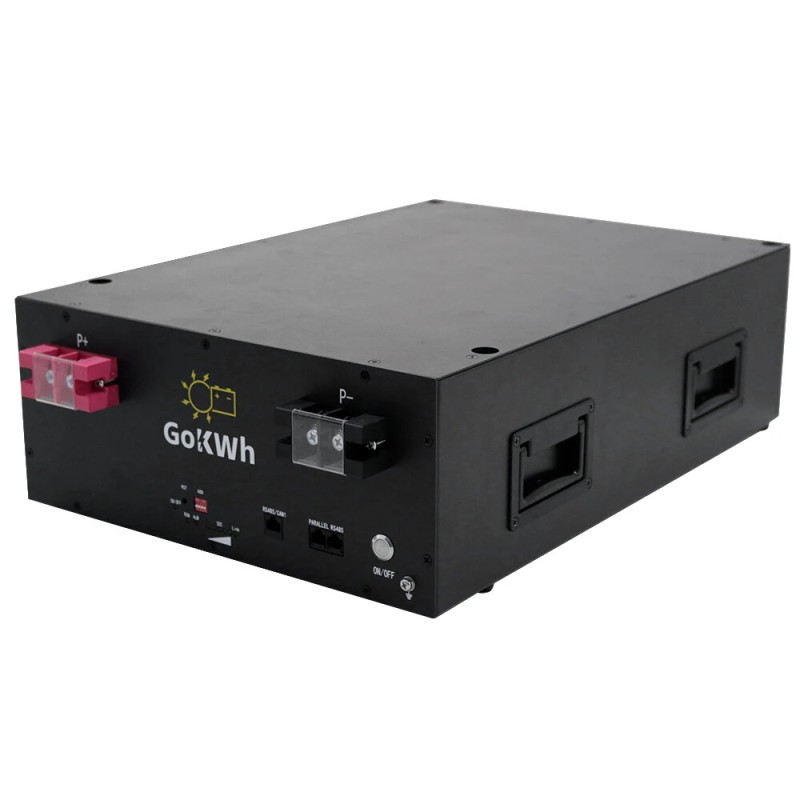 Gokwh 51.2V 100Ah 5120Wh LiFePO4 varavirtalähde Bluetoothilla kotiin, matkailuautoon ja retkeilyyn