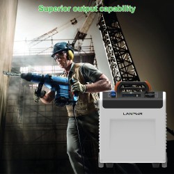 LANPWR UBird-XN-Plus-50E kannettava matkalaukkumainen 5,12kWh varastointijärjestelmä 5000 W vaihtovirta pyörillä