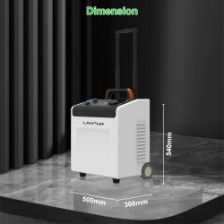 LANPWR UBird-XN-Plus-50E kannettava matkalaukkumainen 5,12kWh varastointijärjestelmä 5000 W vaihtovirta pyörillä