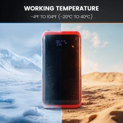 T48-60 2000A apukäynnistin kannettava hätävirtapankki 12V bensiini 3.0L diesel 2.0L led-valolla usb-lähdöllä