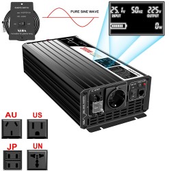 Puhdas siniaaltoinvertteri SP24/2000L 2000W 24V–230V korkean hyötysuhteen verkosta riippumaton turvallinen elektroniikalle