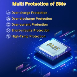 SHMAG 12.8V 100Ah LiFePO4 akku 1280Wh 4000 sykliä pitkäikäinen nopea lataus varavoima retkeilyyn