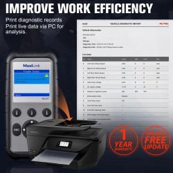 Autel MaxiLink ML629 OBD2-CAN-skanneri moottori ABS SRS vaihteiston diagnostiikka