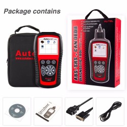 Autel AL619 autodiagnostiikkalaite OBDII-skanneri ABS/SRS-diagnoosi monikielinen näyttö TF-muistikortti USB-kaapeli