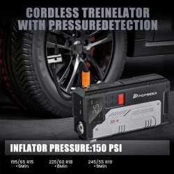 POPDEER PD-JA1 20000mAh 5000A ammattimainen kannettava hätäkäynnistin ilmapumpulla