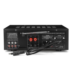 Sunbuck bluetooth stereo päätevahvistin 2-kanavainen hifi 1200W kaukosäädin usb sd fm led-näyttö