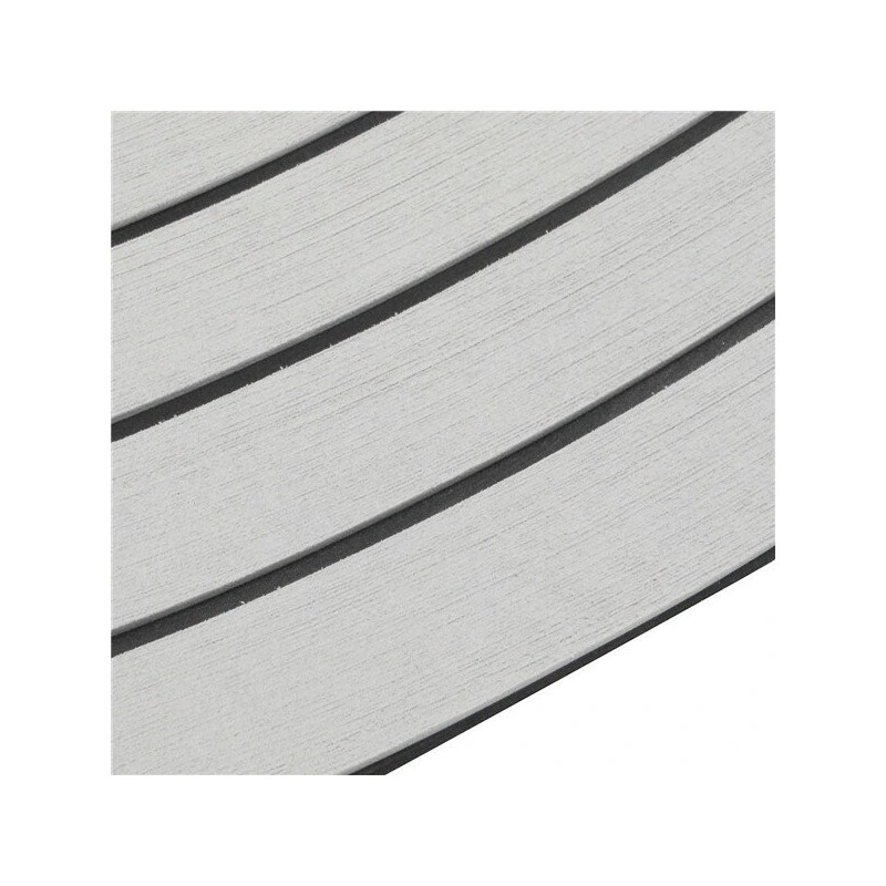 Veneen EVA-lattiamatto 600x2400x5 mm keinotekoinen tiikki harmaa mustilla viivoilla