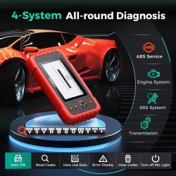Launch CRP123X V2.0 OBD2 diagnostiikkatyökalu öljyn nollaus SAS ABS SRS