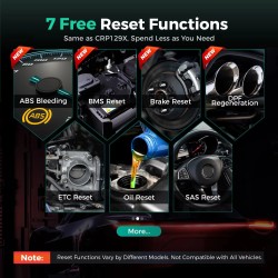 Launch CRP123X V2.0 OBD2 diagnostiikkatyökalu öljyn nollaus SAS ABS SRS