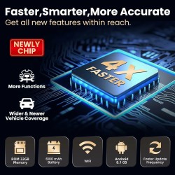 Launch CRP123X V2.0 OBD2 diagnostiikkatyökalu öljyn nollaus SAS ABS SRS