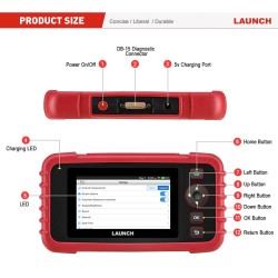 Launch CRP123X V2.0 OBD2 diagnostiikkatyökalu öljyn nollaus SAS ABS SRS