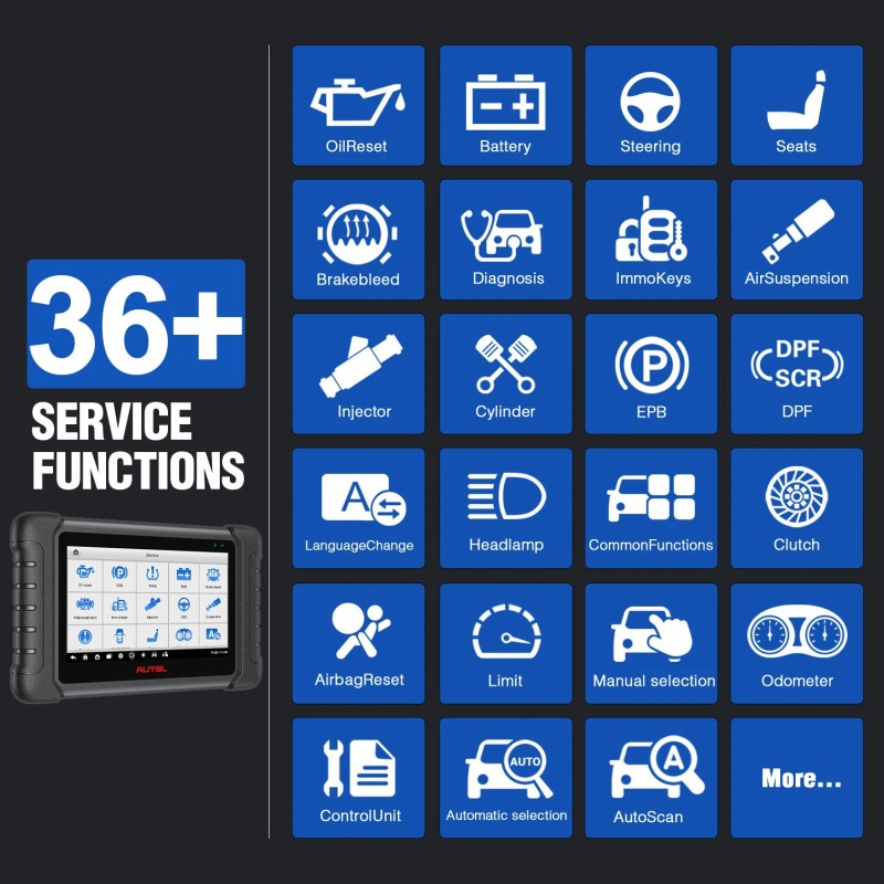Autel MaxiCheck MX808S täyden järjestelmän diagnostiikkatyökalu yli 36 erikoistoimintoa