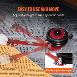 Mudiro kolmipussinen ilmatunkki 5 tonnia 11000 paunaa säädettävä kahva nopea nosto