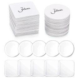 Jeteven 60 120 180 kpl monikäyttöinen kaksipuolinen teippisarja neliö ja pyöreät läpinäkyvät jäljettömät pestävät
