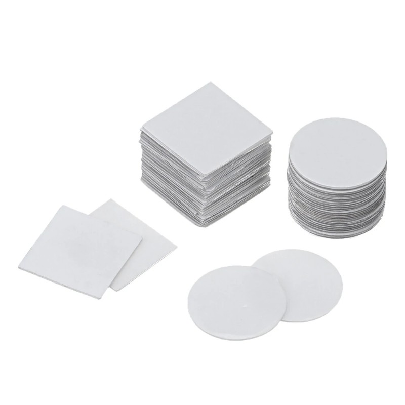 Jeteven 60/120/180 kpl monikäyttöinen kaksipuolinen teippisarja neliö- ja pyöreät läpinäkyvät jäljettömät pestävät