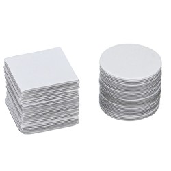 Jeteven 60/120/180 kpl monikäyttöinen kaksipuolinen teippisarja neliö- ja pyöreät läpinäkyvät jäljettömät pestävät