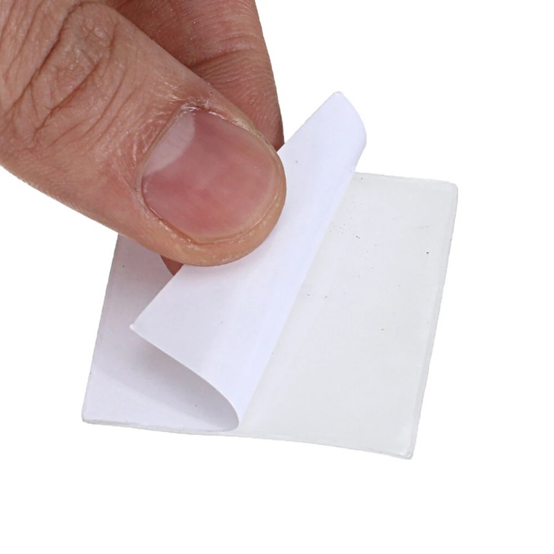 Jeteven 60/120/180 kpl monikäyttöinen kaksipuolinen teippisarja neliö- ja pyöreät läpinäkyvät jäljettömät pestävät