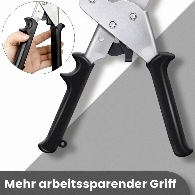 Sata painiketta sisältävät puristuspihdit kankaan rei'itykseen ja nappien kiinnitykseen