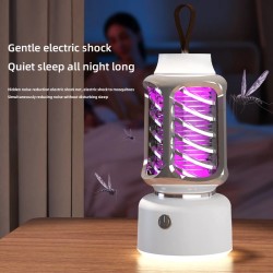 Kannettava 360° ladattava sähköiskulla toimiva hyttyslamppu C-tyypin latauksella ja yövalolla