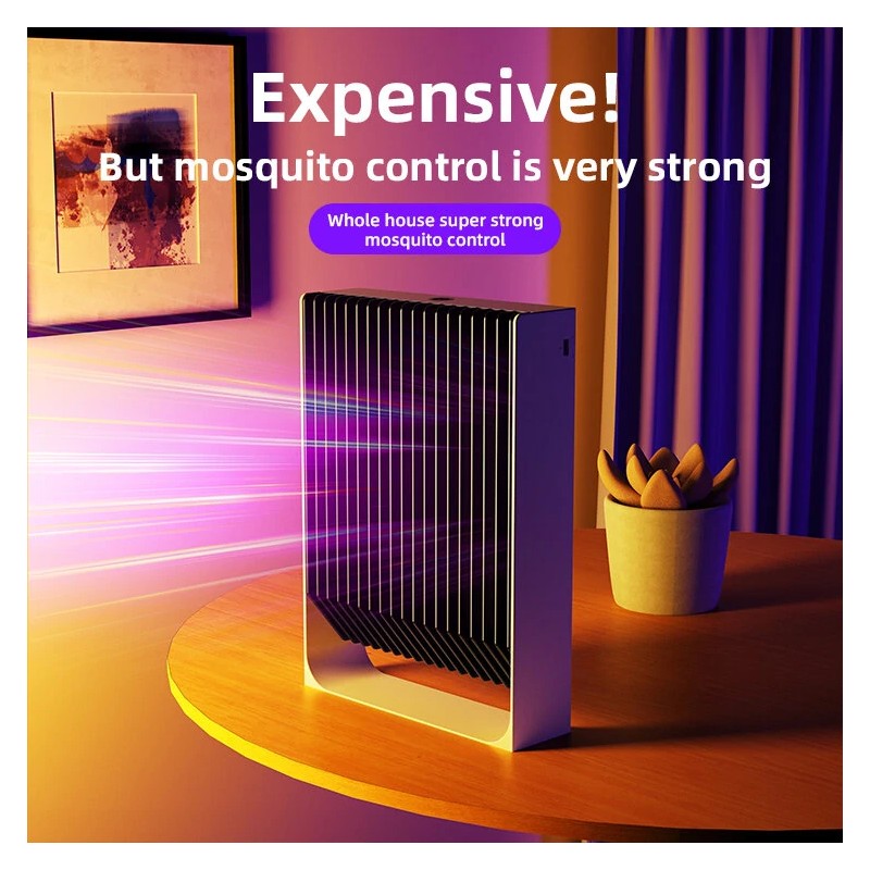 Black Knight B2000V hyttyslamppu USB-liitäntä kaksoistoiminto valosähköisku ABS-palonkestävä kotiin