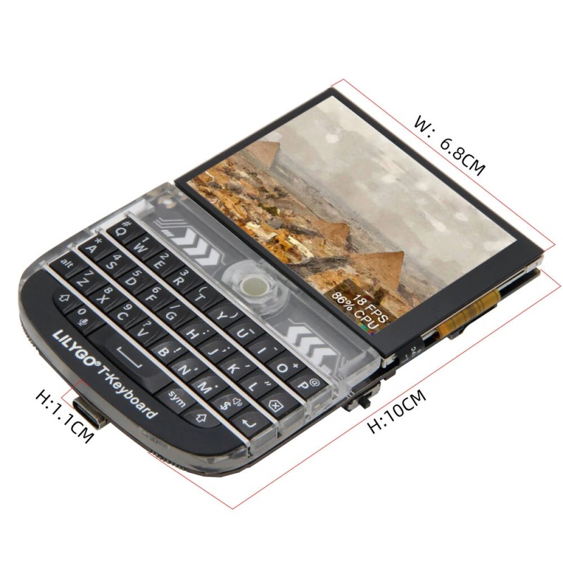 LILYGO Meshtastic T-Deck ESP32-S3 LoRa-moduuli 2,8 tuuman kosketusnäytöllä Wi-Fi Bluetooth 433/868/915 MHz pitkä kantama