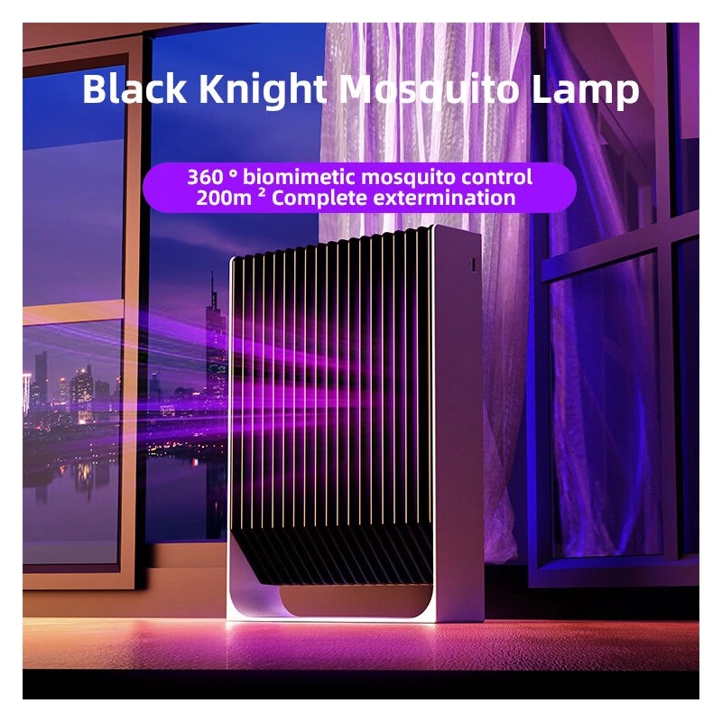 Black Knight B2000V hyttyslamppu USB-liitäntä kaksoistoiminto valosähköisku ABS-palonkestävä kotiin