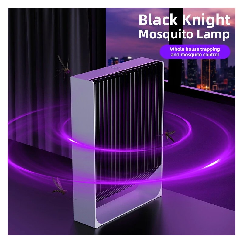 Black Knight B2000V hyttyslamppu USB-liitäntä kaksoistoiminto valosähköisku ABS-palonkestävä kotiin