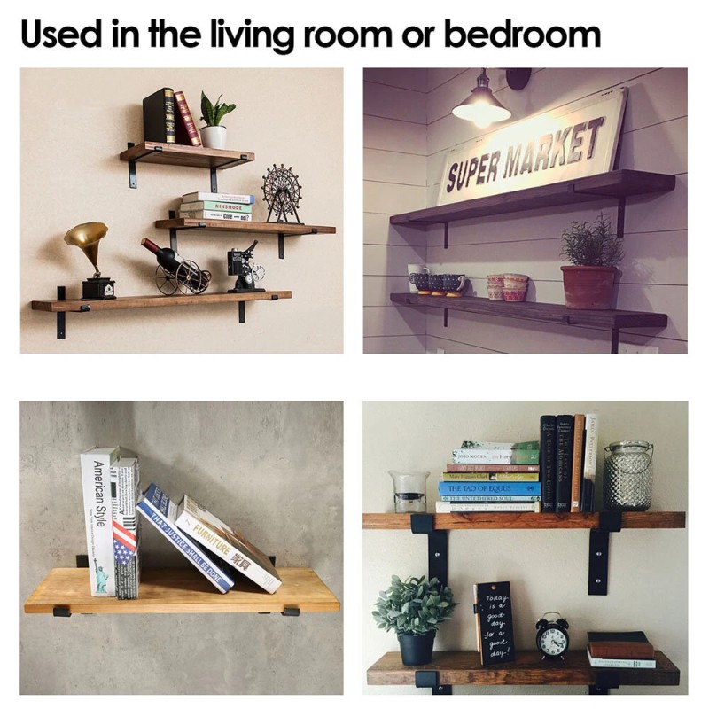 Puinen musta ruiskumaalattu d-muotoinen hylly 20 cm sisähalkaisija 0,35 cm paksuus kotiin ja toimistoon