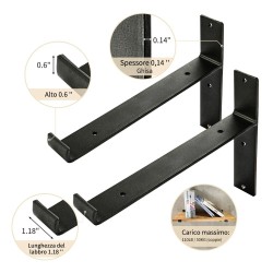Puinen musta ruiskumaalattu d-muotoinen hylly 20 cm sisähalkaisija 0,35 cm paksuus kotiin ja toimistoon