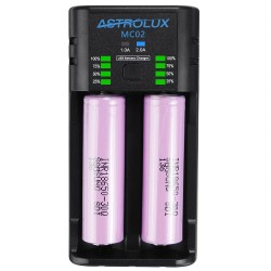 ASTROLUX MC02 kahden toiminnon usb-lataava miniakkulaturi ja varavirtapankki yhteensopiva 18650 21700 26650