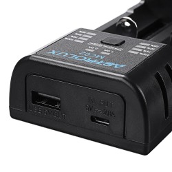 ASTROLUX MC02 kahden toiminnon usb-lataava miniakkulaturi ja varavirtapankki yhteensopiva 18650 21700 26650